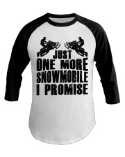 Snowmobile Sled Just One More Snowmobile I Promise Baseball Tee tile