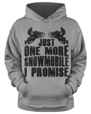 Snowmobile Sled Just One More Snowmobile I Promise Hooded Sweatshirt apparel-hooded-sweatshirt-lifestyle-front-34