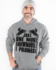 Snowmobile Sled Just One More Snowmobile I Promise Hooded Sweatshirt apparel-hooded-sweatshirt-lifestyle-front-82