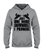 Snowmobile Sled Just One More Snowmobile I Promise Hooded Sweatshirt front