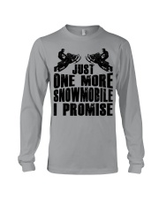 Snowmobile Sled Just One More Snowmobile I Promise Long Sleeve Tee tile