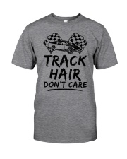 Dirt Track Racing Track Hair Don't Care Blk Classic T-Shirt tile