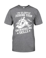 Snowmobile Sled I'm Silently Judging Your Snowmobiling Skills Classic T-Shirt tile