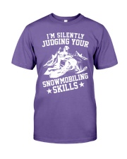 Snowmobile Sled I'm Silently Judging Your Snowmobiling Skills Premium Fit Mens Tee tile