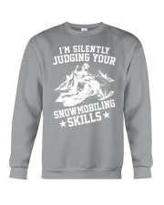 Snowmobile Sled I'm Silently Judging Your Snowmobiling Skills Crewneck Sweatshirt tile