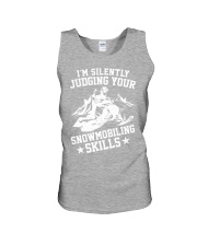 Snowmobile Sled I'm Silently Judging Your Snowmobiling Skills Unisex Tank tile