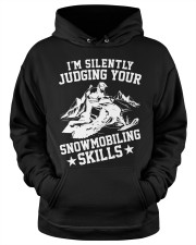 Snowmobile Sled I'm Silently Judging Your Snowmobiling Skills Hooded Sweatshirt apparel-hooded-sweatshirt-lifestyle-front-34