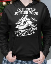 Snowmobile Sled I'm Silently Judging Your Snowmobiling Skills Hooded Sweatshirt custom-hoodie-sweatshirt-lifestyle-front-217