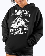 Snowmobile Sled I'm Silently Judging Your Snowmobiling Skills Hooded Sweatshirt custom-hoodie-sweatshirt-lifestyle-front-289