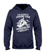 Snowmobile Sled I'm Silently Judging Your Snowmobiling Skills Hooded Sweatshirt tile