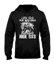Side By Side UTV Big Girls Hooded Sweatshirt tile