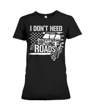 SXS UTV I Don't Need Road Premium Fit Ladies Tee tile