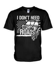 SXS UTV I Don't Need Road V-Neck T-Shirt tile