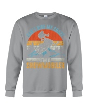 Snowmobile Sled Can't Hide My Crazy I'm A Snowmobiler Crewneck Sweatshirt tile