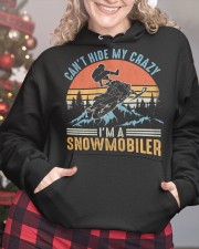 Snowmobile Sled Can't Hide My Crazy I'm A Snowmobiler Hooded Sweatshirt custom-hoodie-sweatshirt-lifestyle-front-208