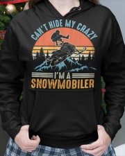 Snowmobile Sled Can't Hide My Crazy I'm A Snowmobiler Hooded Sweatshirt custom-hoodie-sweatshirt-lifestyle-front-217