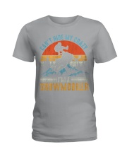 Snowmobile Sled Can't Hide My Crazy I'm A Snowmobiler Ladies T-Shirt tile