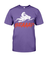 Snowmobile Sled Snowmobiler Braaap Premium Fit Mens Tee tile