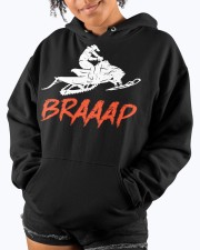 Snowmobile Sled Snowmobiler Braaap Hooded Sweatshirt custom-hoodie-sweatshirt-lifestyle-front-289