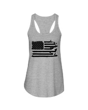 Jet Skiing Us Flag Ladies Flowy Tank tile