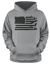 Jet Skiing Us Flag Hooded Sweatshirt apparel-hooded-sweatshirt-lifestyle-front-34