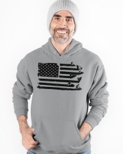 Jet Skiing Us Flag Hooded Sweatshirt apparel-hooded-sweatshirt-lifestyle-front-82