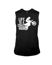 Dirt Bike Motocross Life Is Crazy Ride Sleeveless Tee tile