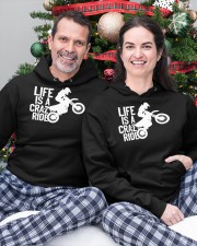 Dirt Bike Motocross Life Is Crazy Ride Hooded Sweatshirt custom-hoodie-sweatshirt-lifestyle-front-213