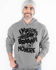 Snowmobile Sled I'm Gonna Braaap Bl Hooded Sweatshirt apparel-hooded-sweatshirt-lifestyle-front-82