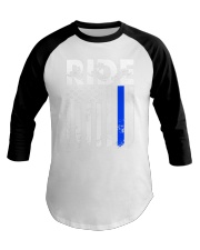 Snowmobile Sled Ride Baseball Tee tile