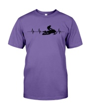Snowmobile Sled Heartbeat Line Premium Fit Mens Tee tile