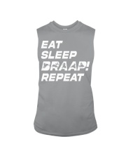 Snowmobile Sled Eat Sleep Braap Repeat Sleeveless Tee tile