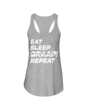 Snowmobile Sled Eat Sleep Braap Repeat Ladies Flowy Tank tile