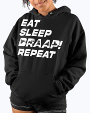 Snowmobile Sled Eat Sleep Braap Repeat Hooded Sweatshirt custom-hoodie-sweatshirt-lifestyle-front-289