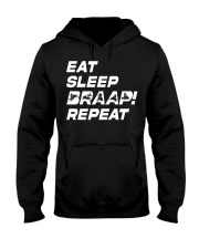Snowmobile Sled Eat Sleep Braap Repeat Hooded Sweatshirt front