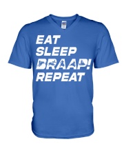 Snowmobile Sled Eat Sleep Braap Repeat V-Neck T-Shirt tile