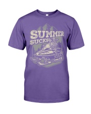 Snowmobile Summer Sucks Premium Fit Mens Tee tile
