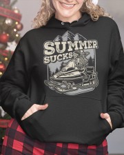 Snowmobile Summer Sucks Hooded Sweatshirt custom-hoodie-sweatshirt-lifestyle-front-208