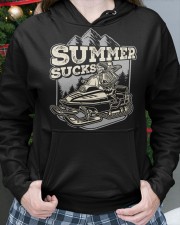 Snowmobile Summer Sucks Hooded Sweatshirt custom-hoodie-sweatshirt-lifestyle-front-217