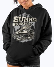 Snowmobile Summer Sucks Hooded Sweatshirt custom-hoodie-sweatshirt-lifestyle-front-289