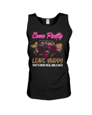 SXS UTV Come Pretty Leave MuddyThat's How Real Girls Do It Unisex Tank tile