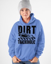Dirt Track Racing Dirt Trackoholic Hooded Sweatshirt apparel-hooded-sweatshirt-lifestyle-front-83