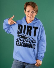 Dirt Track Racing Dirt Trackoholic Hooded Sweatshirt apparel-hooded-sweatshirt-lifestyle-front-88