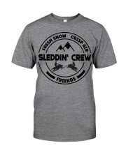 Snowmobile Sled Fresh Snow Crisp Air Friends Sleddin Crew Classic T-Shirt tile