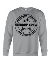 Snowmobile Sled Fresh Snow Crisp Air Friends Sleddin Crew Crewneck Sweatshirt tile