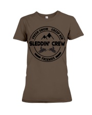 Snowmobile Sled Fresh Snow Crisp Air Friends Sleddin Crew Premium Fit Ladies Tee tile