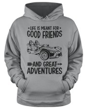 Slingshot Life Is Meant For Good Friends And Great Adventures Hooded Sweatshirt apparel-hooded-sweatshirt-lifestyle-front-34