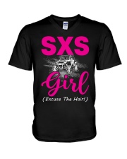 Side By Side UTV Girl Excuse The Hair V-Neck T-Shirt tile