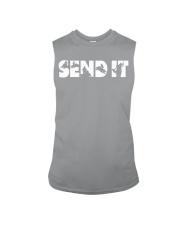 Snowmobile Sled Send It Sleeveless Tee tile