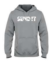 Snowmobile Sled Send It Hooded Sweatshirt tile